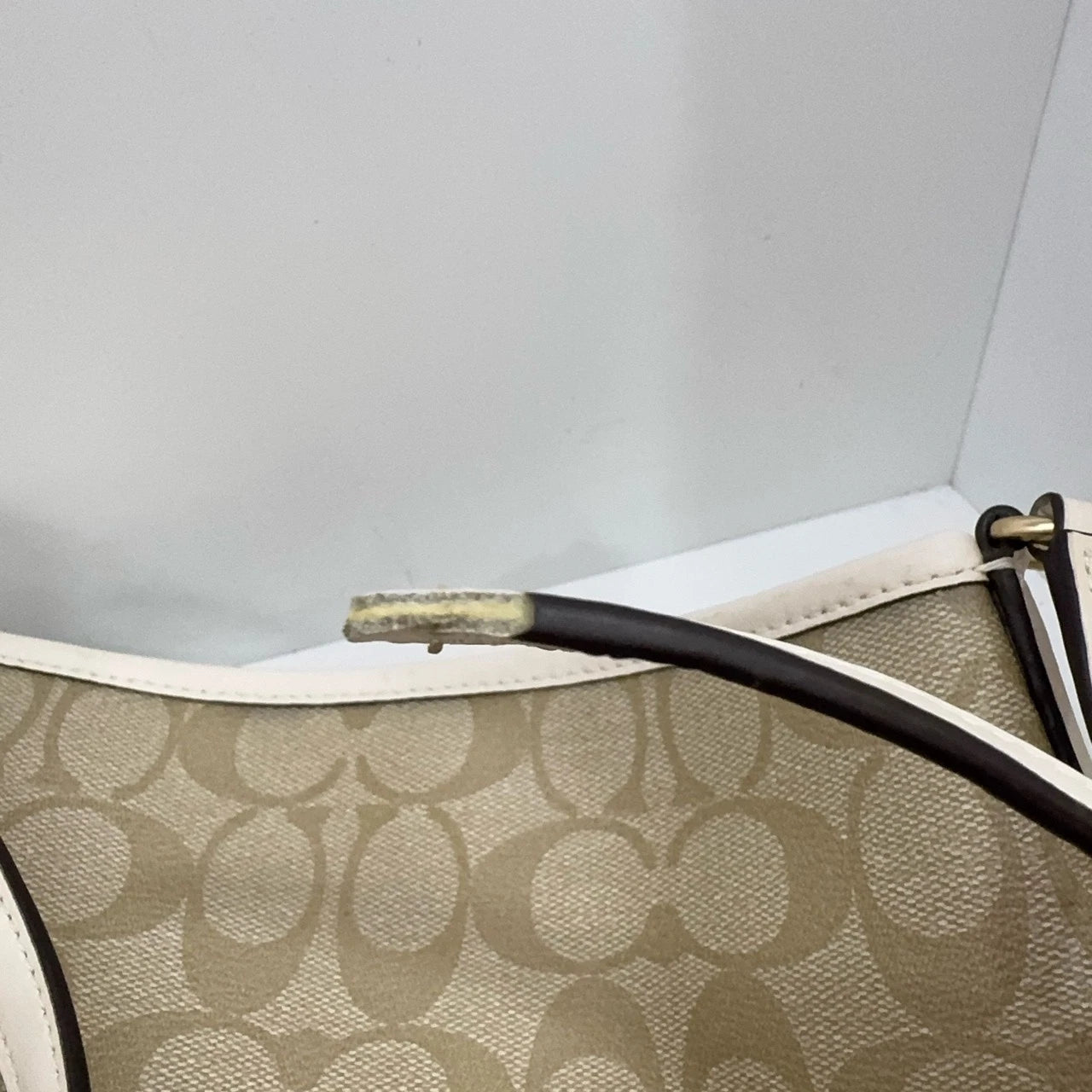 Coach Women's Full Leather Signature Shoulder Crossbody Bag