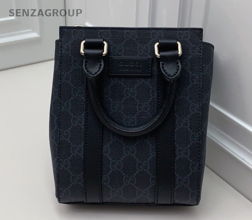 Gucci Ophdia Tote Top Handle Bag Crossbody Black Silver Unisex Adults Classic