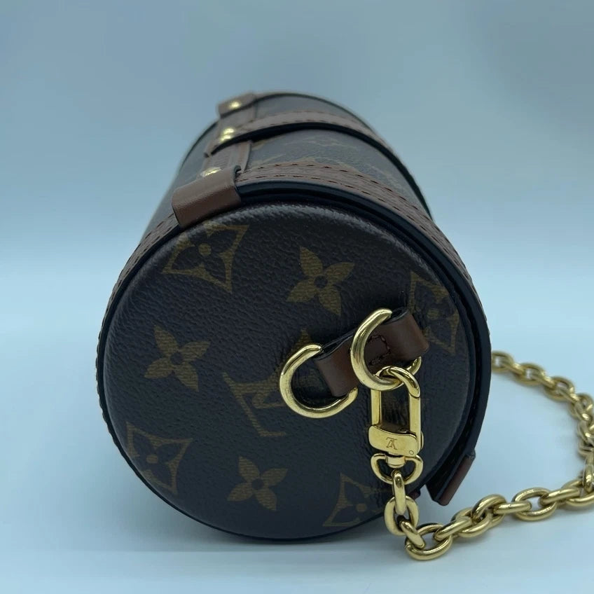 Louis Vuitton Papillon Trunk Monogram Canvas Chain Shoulder Bag For Women