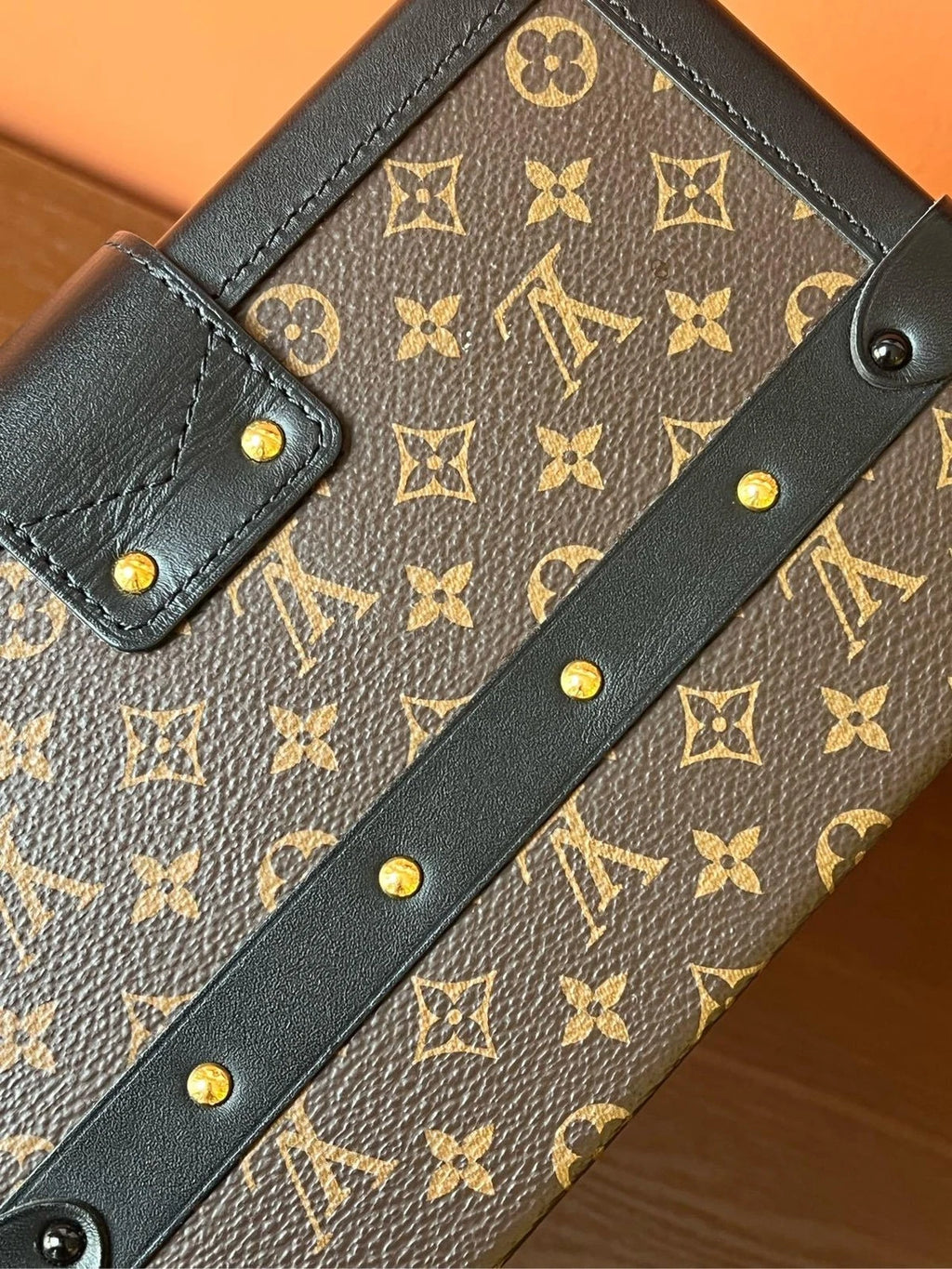 Louis Vuitton Petite Malle Monogram Canvas Box Handbag