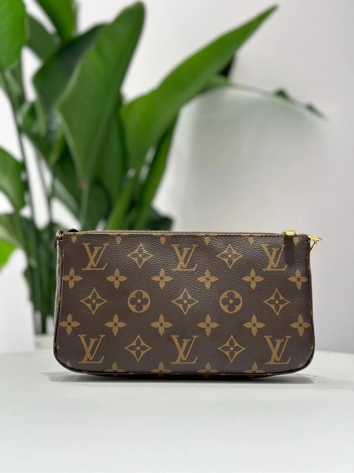 Louis Vuitton Pochette Accessoires Monogram Canvas Large Shoulder Bag
