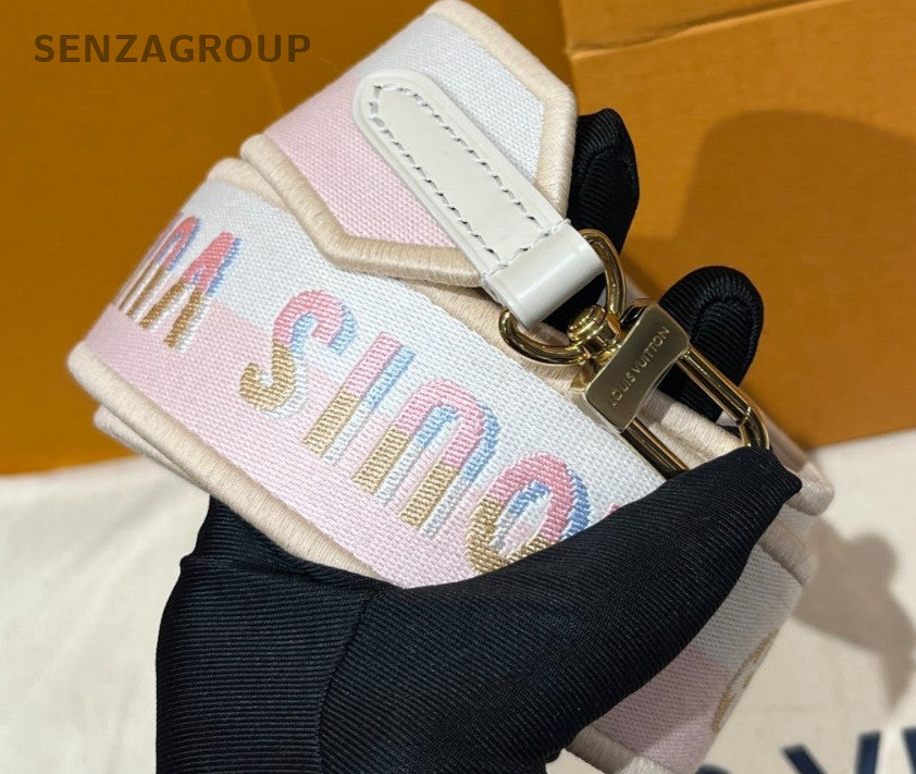 Louis Vuitton Cluny Mini Epi Leather Top Handle Bag Crossbody White Women