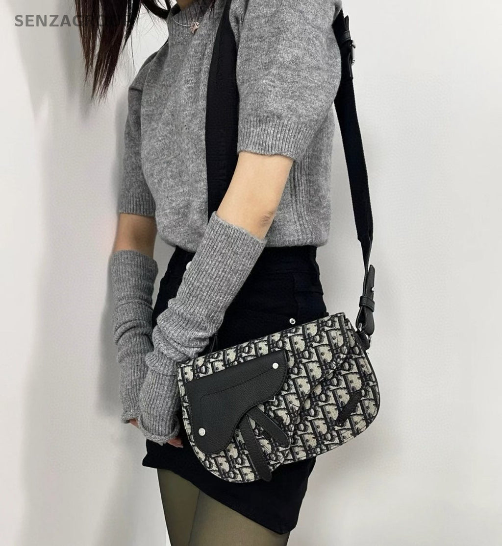Christian Dior Saddle Monogram Canvas Shoulder bag Classic Crossbody