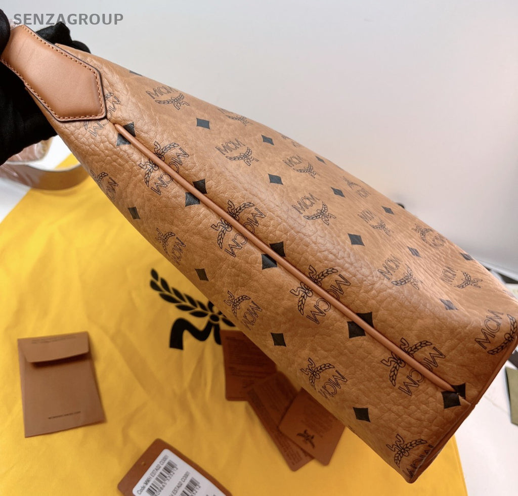 MCM 25Hobo Brown Caramel Shoulder Handbag Women Brand NEW Classic