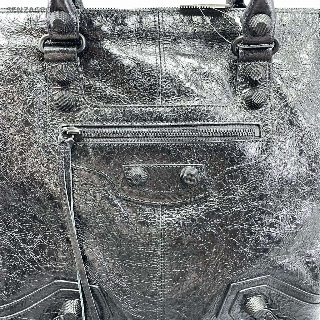 Balenciaga Le Cagole Tote Handbag Shoulder Bag Black Unisex Adults Classic