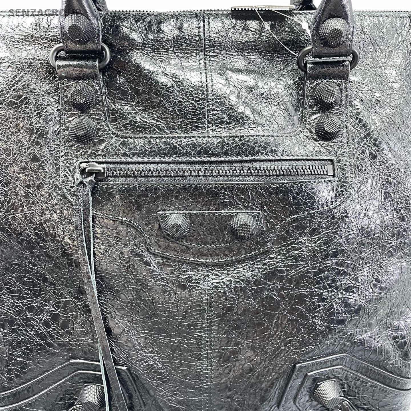 Balenciaga Le Cagole Tote Handbag Shoulder Bag Black Unisex Adults Classic