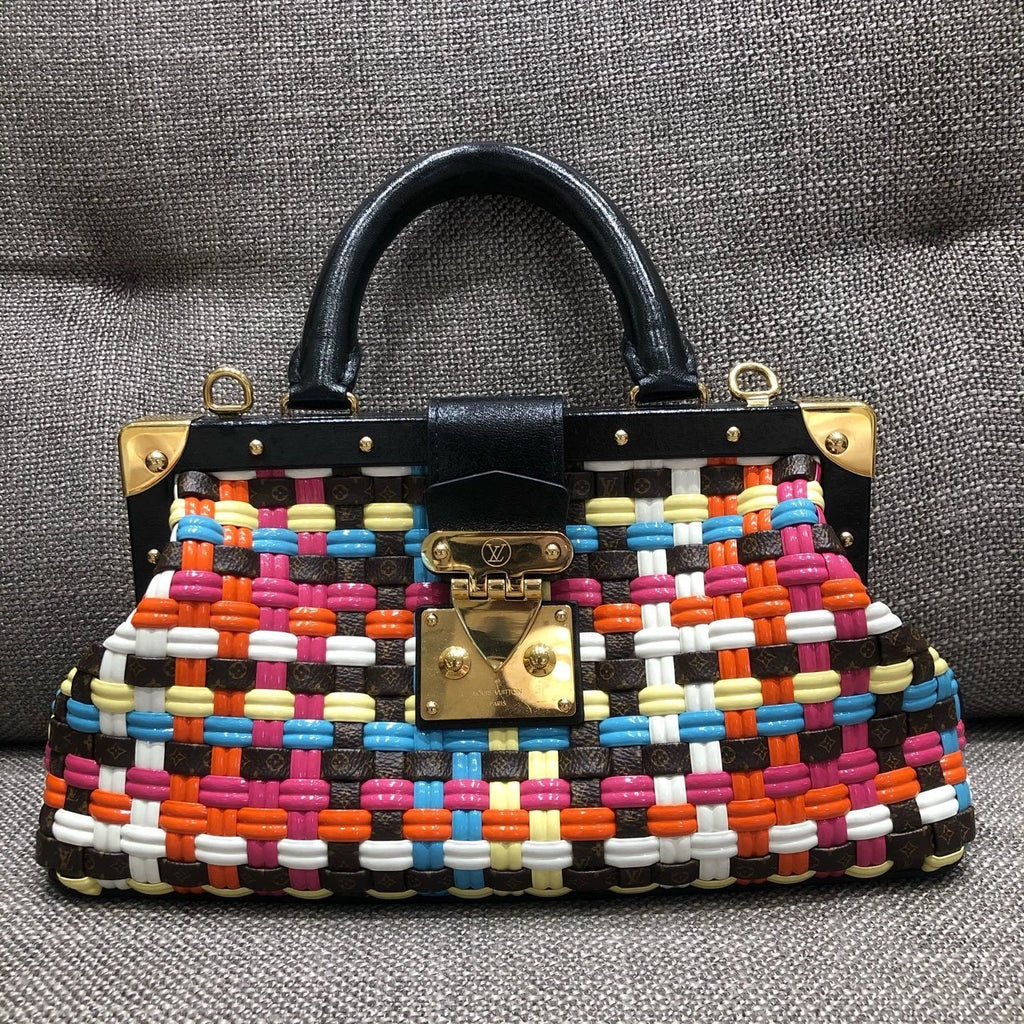 Louis Vuitton Multicolor Woven Cloud Top Handle Bag For Women