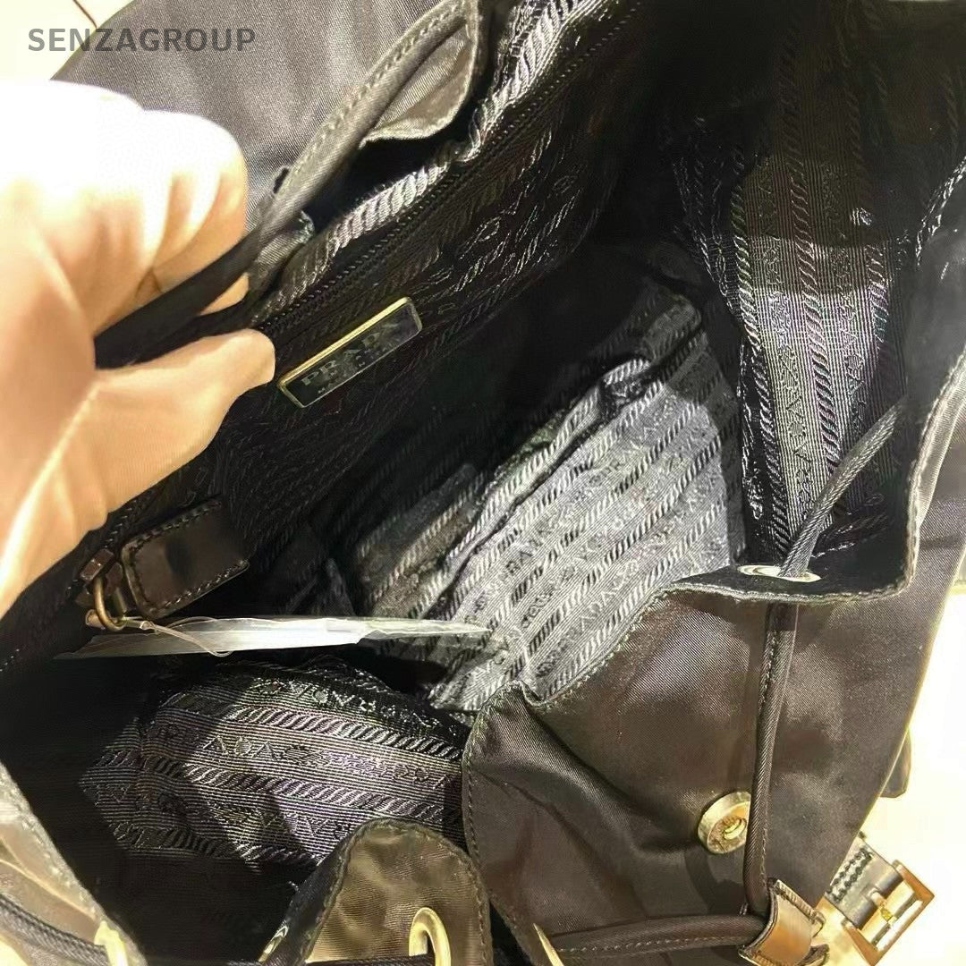 PRADA Nylon Backpack Classic Logo Top Handle bag