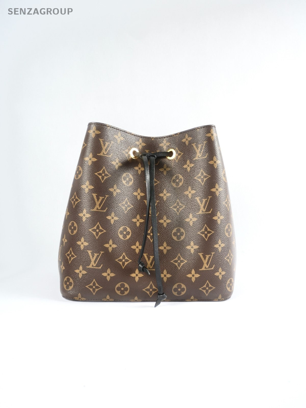 LOUIS VUITTON NEONOE Black MONOGRAM CANVAS BUCKET BAG M44022