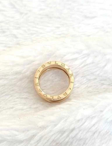 Authentic Bvlgari 18k Rose Gold B. Zero1 3 Band Ring EU51/US5.75