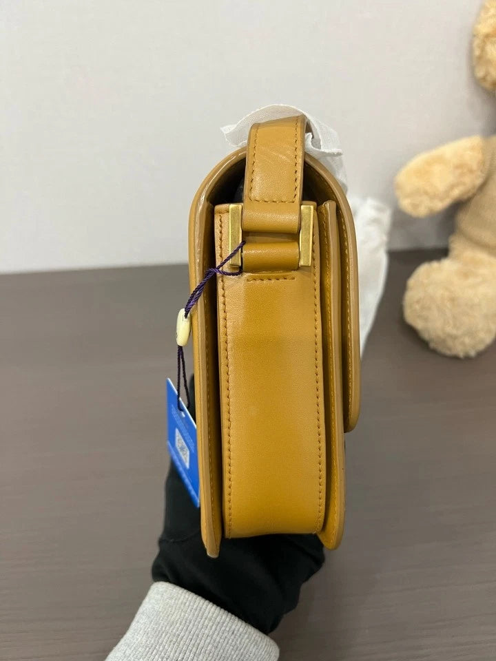 YSL Medium Yellow Tofu Shoulder Bag For Women