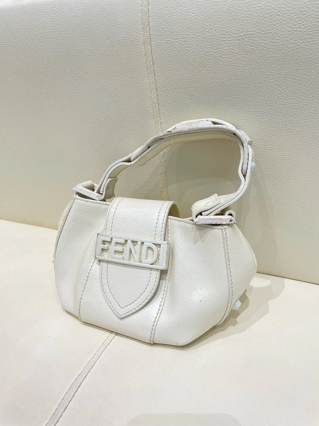Fendi White Handbag Shoulder Bag White For Women