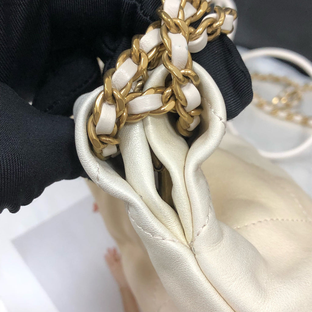 Chanel 22 Bag Mini Calfskin Gold Chain Crossbody Shoulder Bag Women Classic