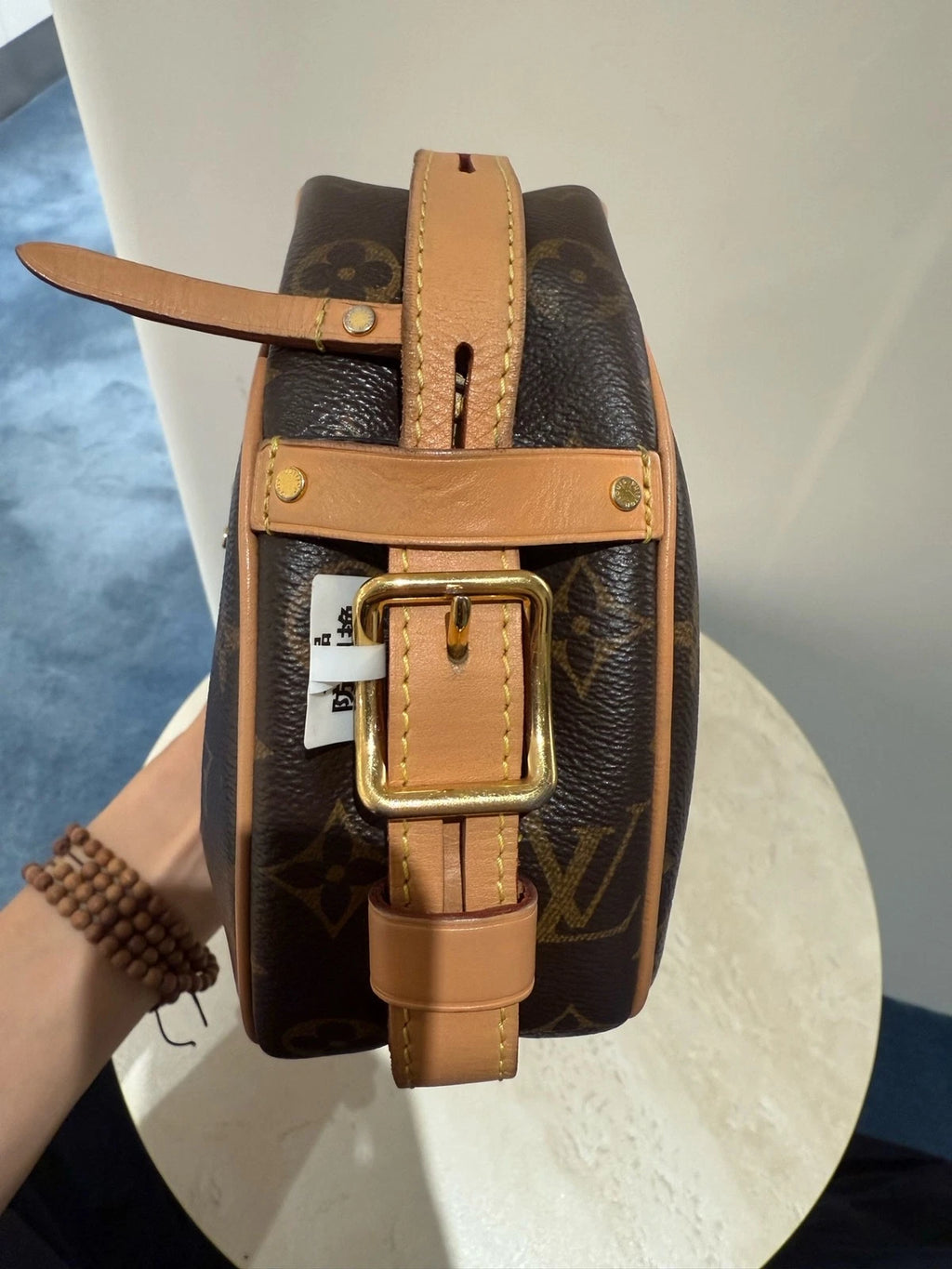 Louis Vuitton Brown Monogram Canvas Round Shoulder Crossbody Women