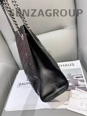 Saint Laurent Niki Shopping Bag Chain Shoulder Bag Black Silver Women Classic
