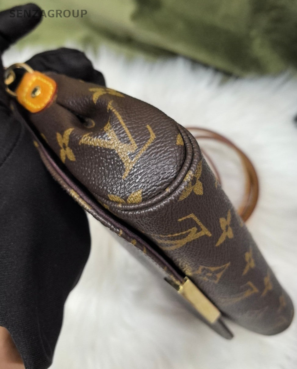Louis Vuitton Monogram Favorite PM Leather Shoulder Crossbody Bag Women Brown