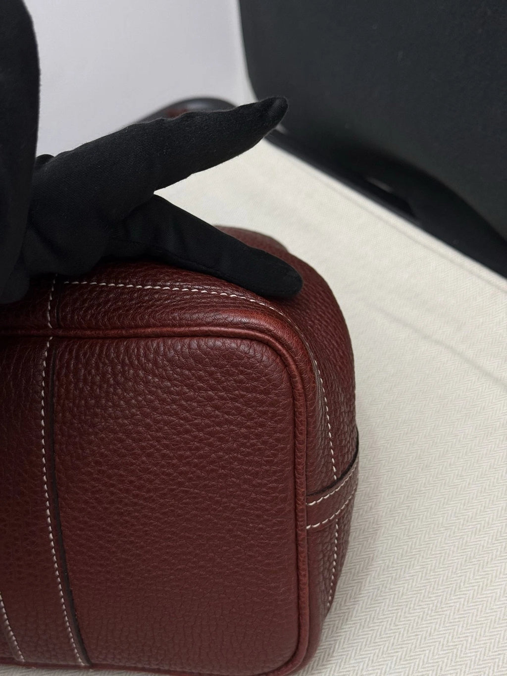 Hermès Garden Party 30 Tote Handbag Bordeaux Red Women Classic
