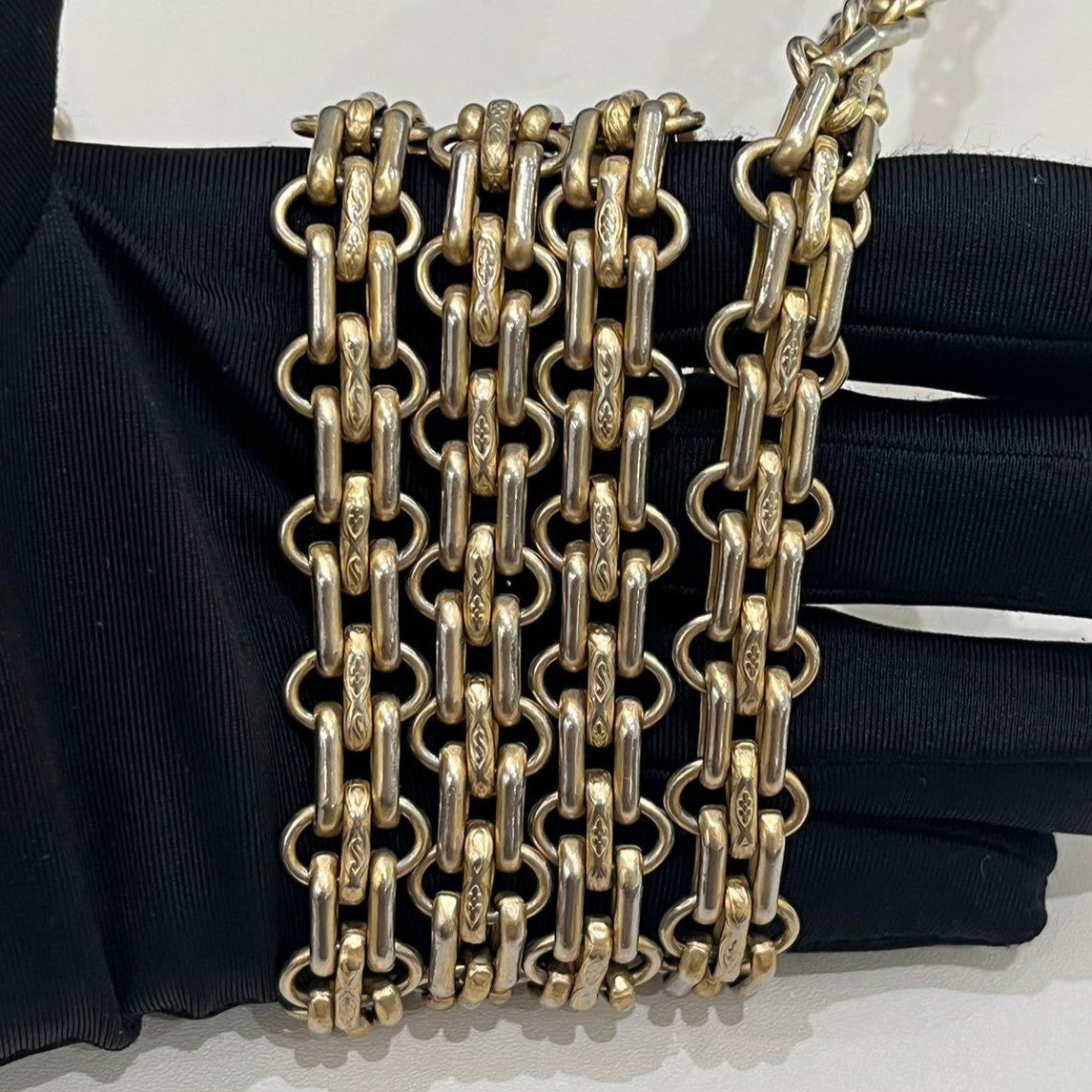 Chanel Black Gold Small Chain Shoulder Bag Quilted Classic Women