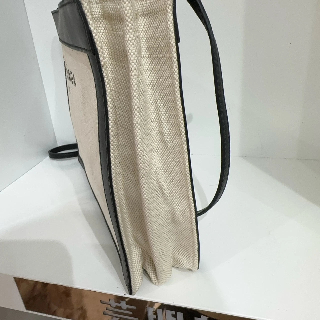 Balenciaga Pochette Medium White Canvas Shoulder Crossbody Bag For Women