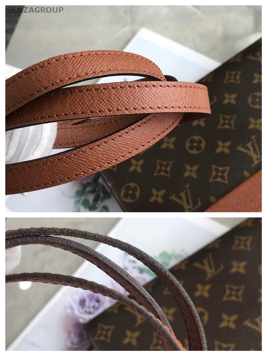 Louis Vuitton Envelope bag Monogram Shoulder bag Crossbody Brown Vintage