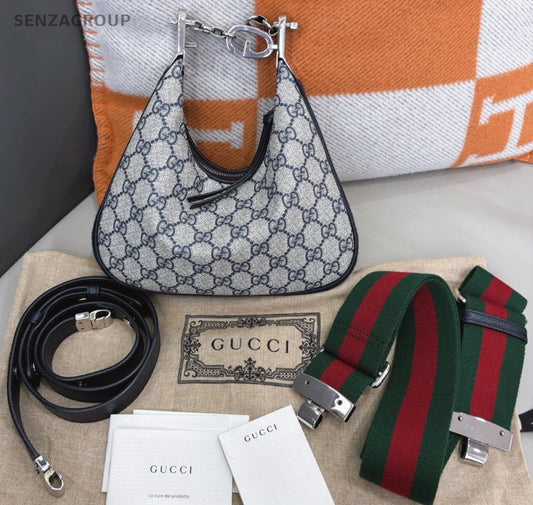 GUCCI Attache hobo Monogram Canvas Shoullder bag Classic