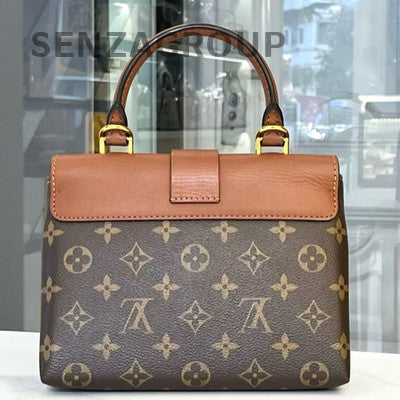 Louis Vuitton Locky Handbag Shoulder Bag Brown Gold Women Classic