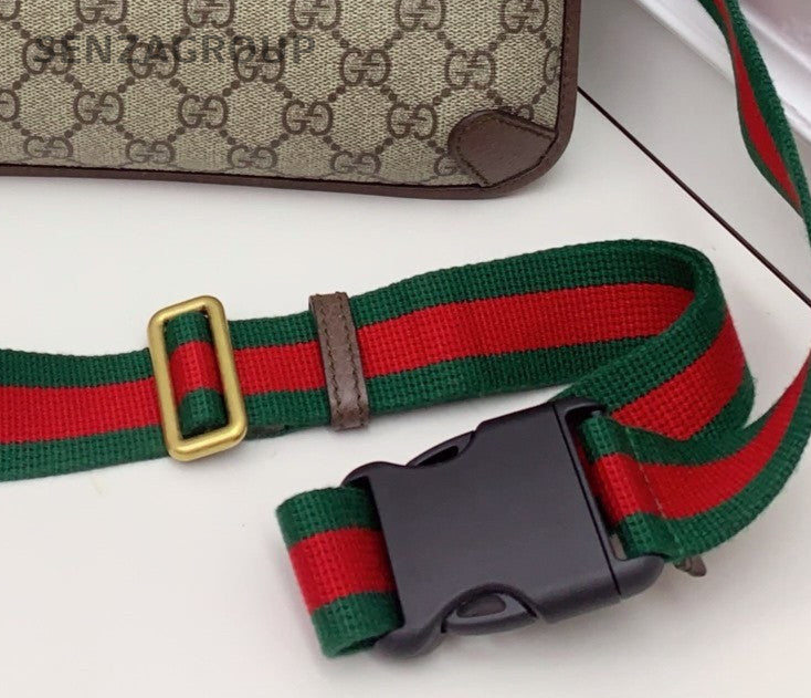 Gucci Neo Vintage Ophidia Shoulder Bag Crossbody Beige Gold Unisex Adults