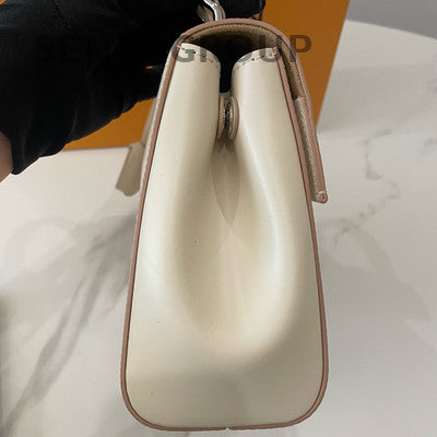Louis Vuitton Cluny BB Epi Leather Mini White Silver Shoulder Bag