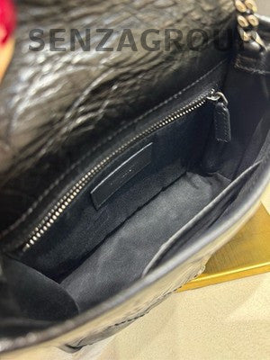 Saint Laurent Niki Mini WOC Black Leather Crossbody Bag - Excellent Condition