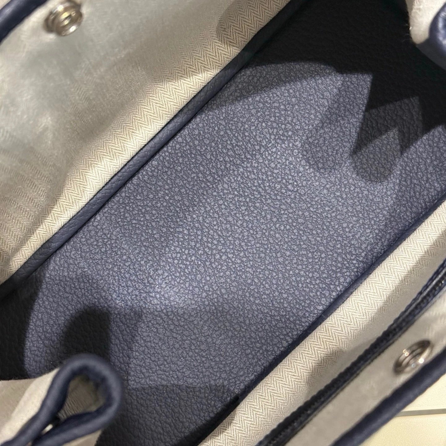 Hermes Navy Garden Party30 Tote Bag For Women