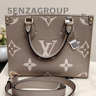 Louis Vuitton OnTheGo GM Monogram Grey Gold Tote Bag for Women
