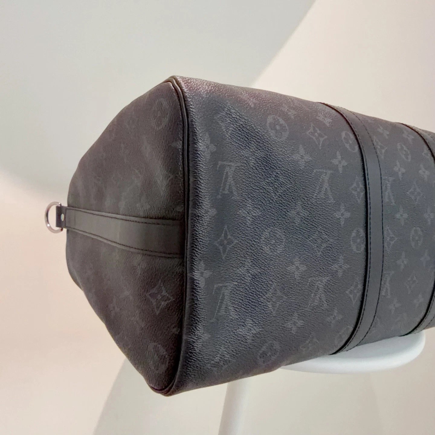 Louis Vuitton Keepall Black Shoulder Bag Excellent