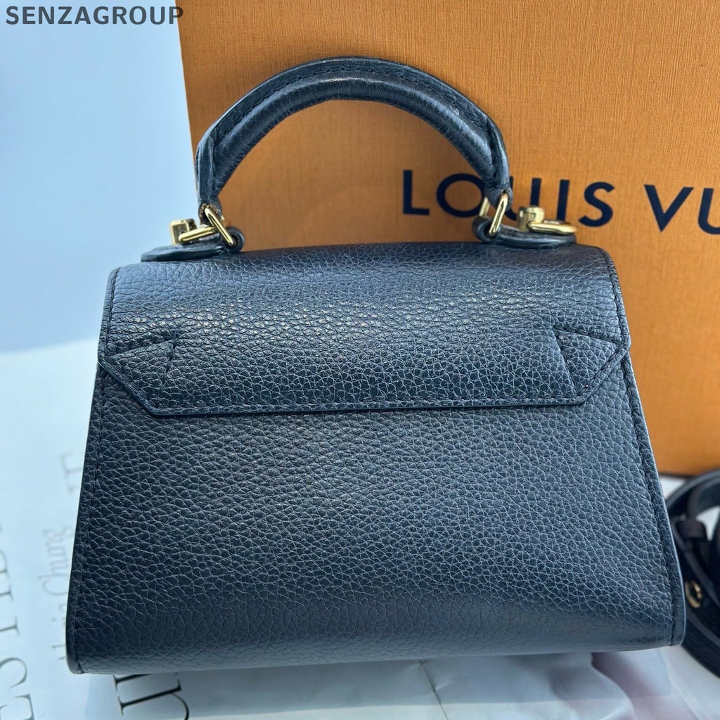 Louis Vuitton Twist PM Top Handle Crossbody Black Gold Women Classic