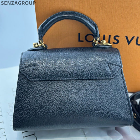 Louis Vuitton Twist PM Top Handle Crossbody Black Gold Women Classic
