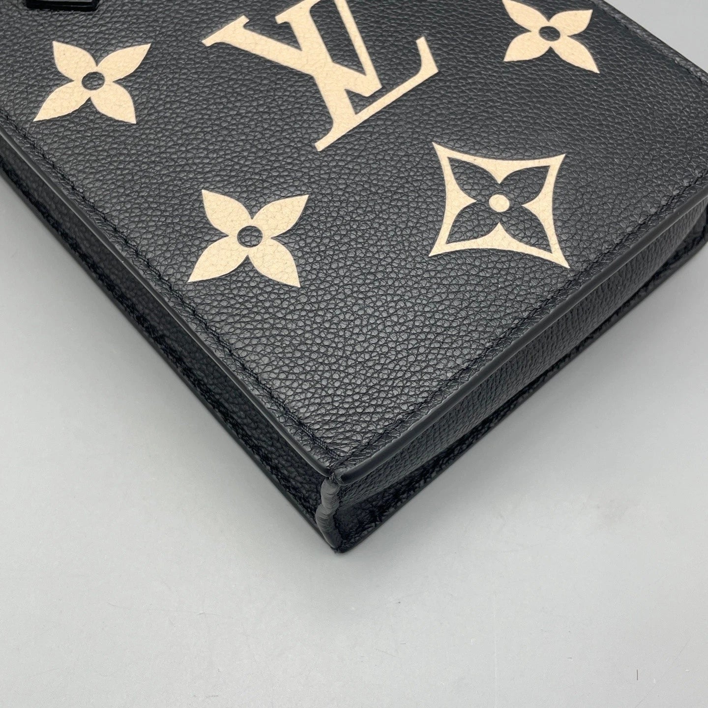 Louis Vuitton Black Leather Mini Top Handle Bag For Women