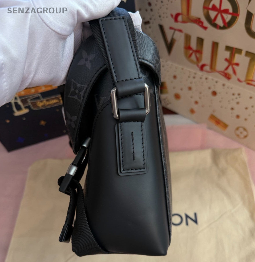 Louis Vuitton Voyager PM Monogram Shoulder Bag Black Unisex Adults Classic