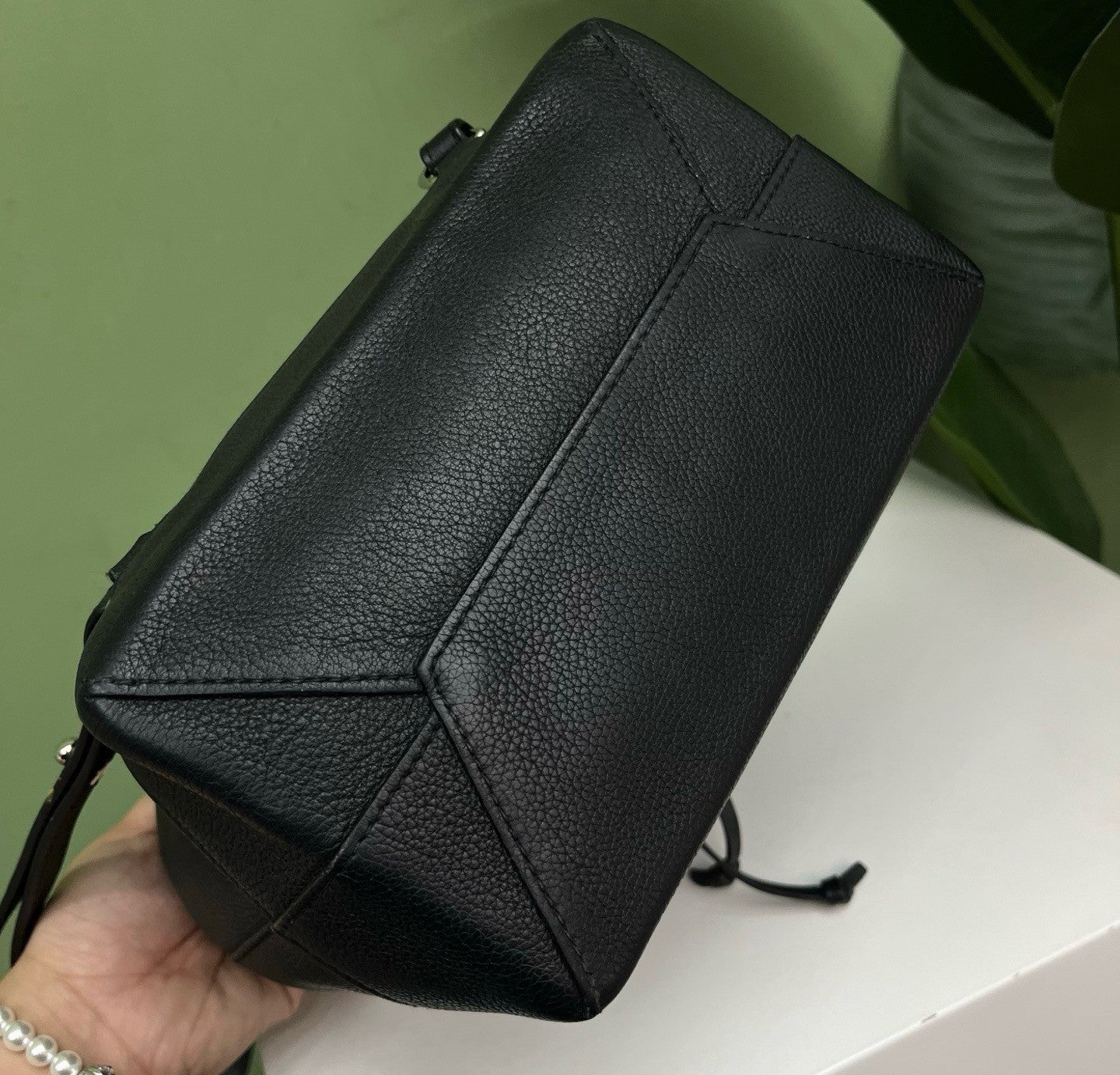 Louis Vuitton Lockme Backpack Black Silver Unisex Adults Classic