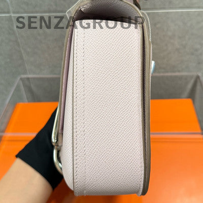 Hermès Della Bag Purple Silver Epsom Calfskin Shoulder Crossbody Bag