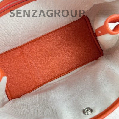 Hermès Garden Party 36 Tote Bag Orange Palladium Hardware Women's Fashion