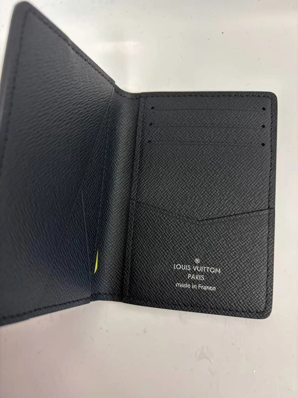 Sj0001 Louis Vuitton Black Monogram Canvas Card Holder U Excellent