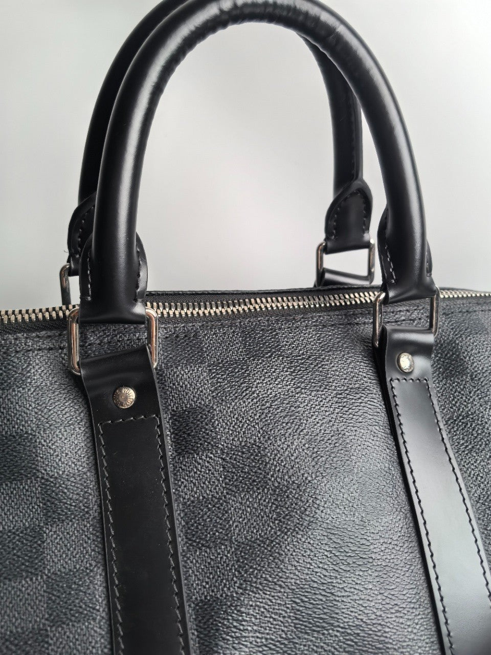 SJ0001Louis Vuitton Keepall Bandoulière 45 Damier Graphite