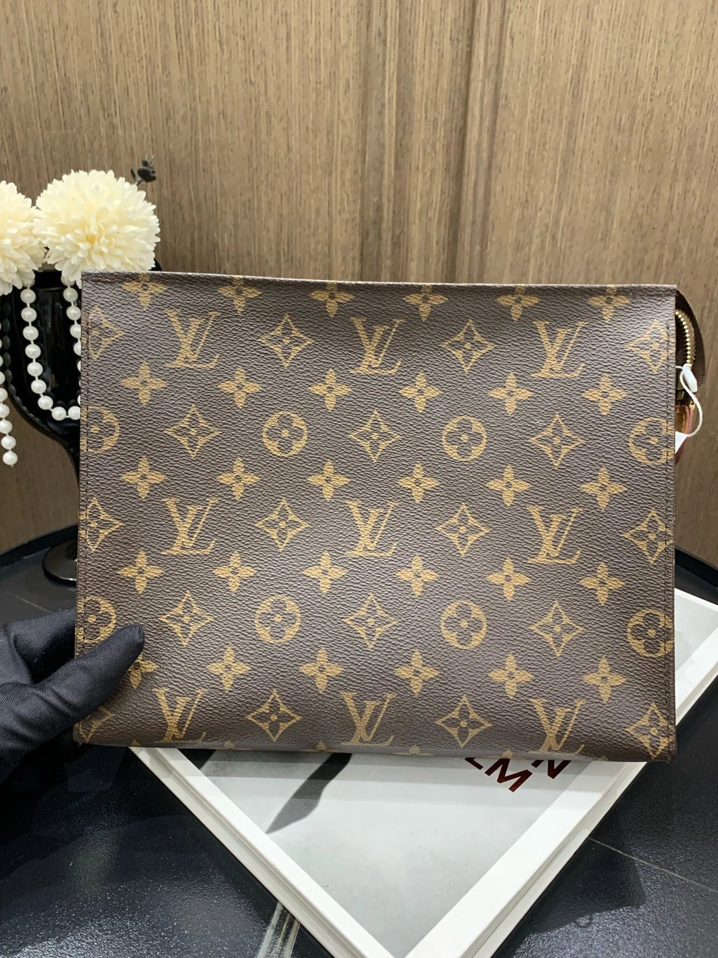 Louis Vuitton Monogram Canvas Toiletry Clutch Bag For Women