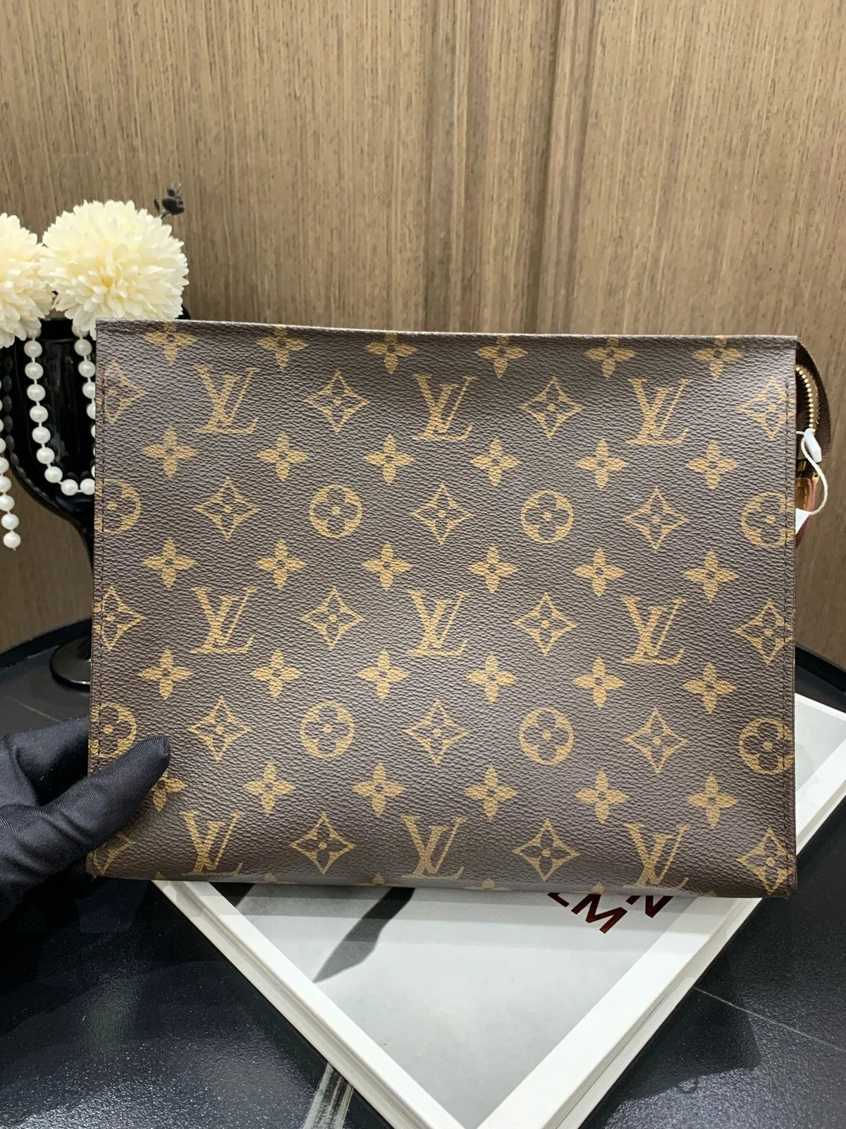 Louis Vuitton Monogram Canvas Toiletry Clutch Bag For Women
