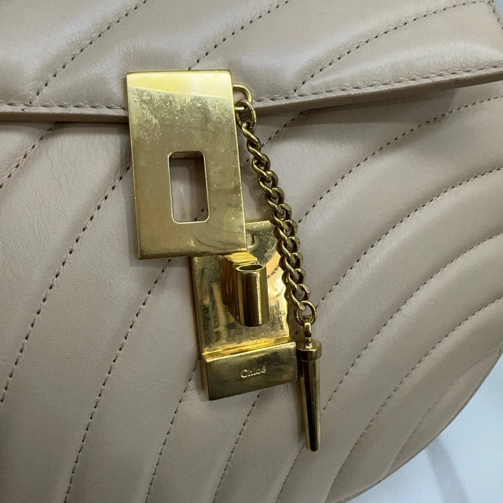Chloe Pink Lambskin Women's Shoulder Crossbody Bag
