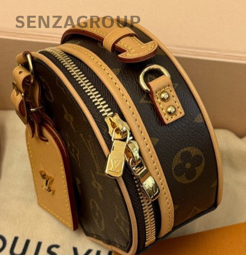 Louis Vuitton Petite Boite Chapeau Mini Monogram Crossbody Brown Women