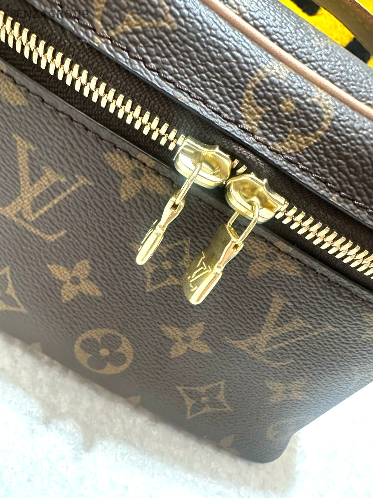 Louis Vuitton Nice Nano Monogram Top Handle box Brown Women