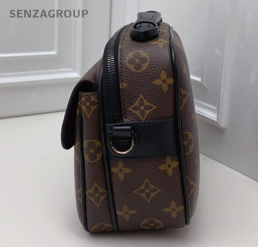 Louis Vuitton Monogram 2Way Shoulder Bag Crossbody Brown Black Unisex Adults