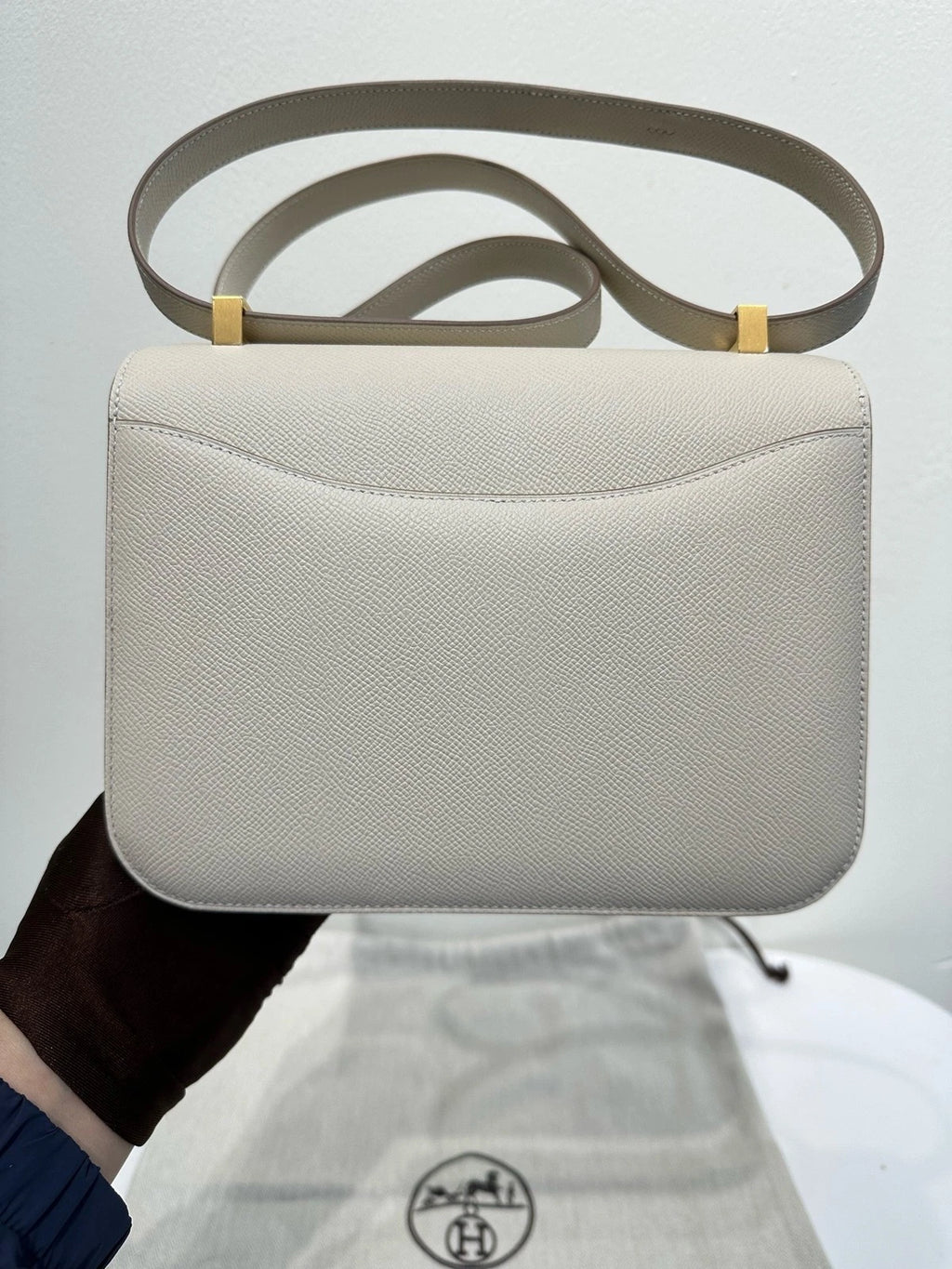 Hermes New Constance24 White Shoulder Bag For Women