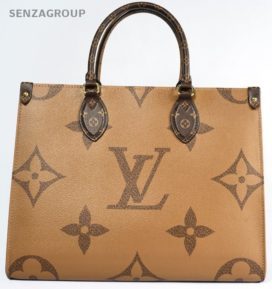LOUIS VUITTON OnTheGo MM   Monogram Giant Hand Bag Brown M45321 Chip version