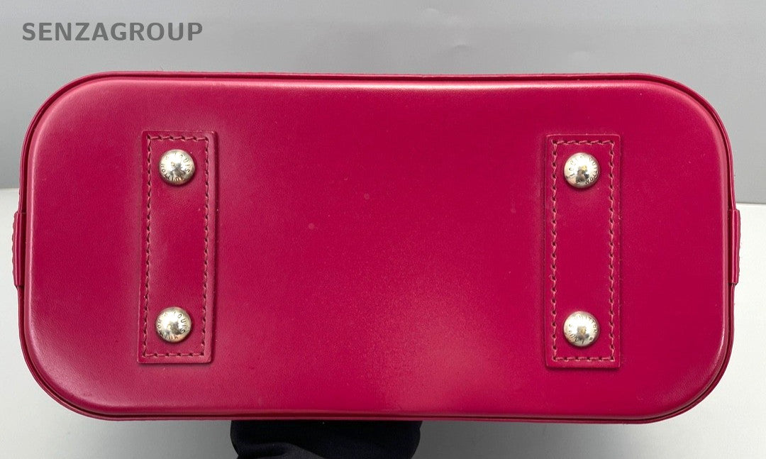 Louis Vuitton Alma BB Epi Leather Top Handle 2way Shoulder bag Purple Red Women